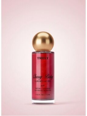 Truly Beauty Cherry Baby Lip Oil Peptide Ceramide 12ml New